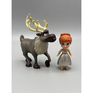 Disney Frozen Sven & Princess Anna Figures Set Of 2